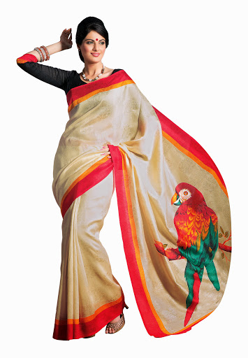 traditional party wear saree