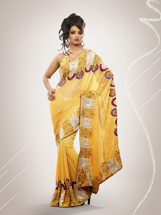 beautiful prom saree