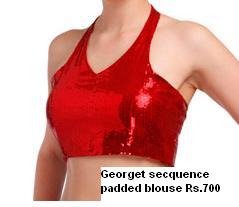 Georget Sequence Padded Blouse Fashion and JewelleryAnnouncementsSouth DelhiSaket