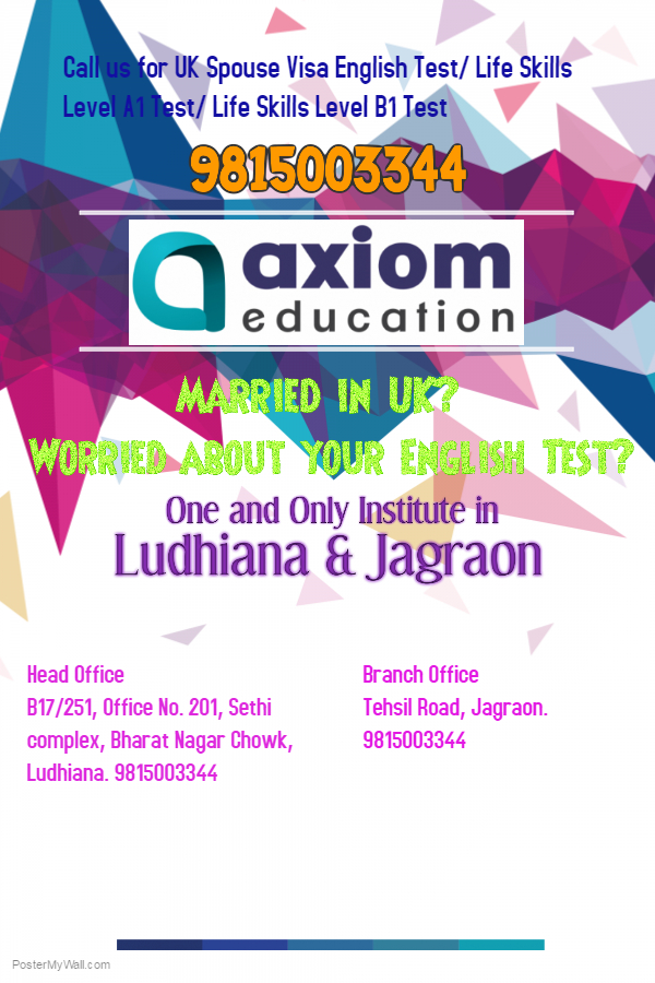 ielts life skills esol a1 test centre in pathankot,bathinda,hoshiarpur