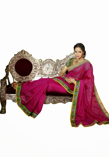stylist pattern in saree