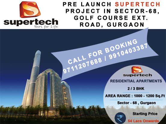9711207688 supertech new launch in GurgaonReal EstateApartments  For SaleGurgaonSushant Lok