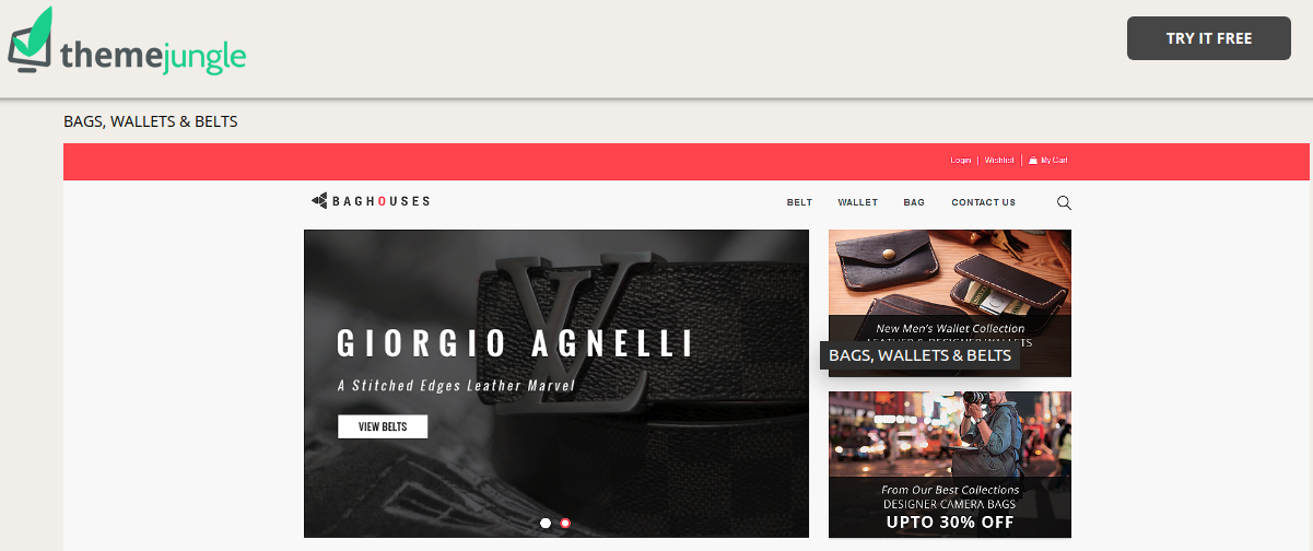 Get Free baghouses Website Templates Online for Business From ThemeJungle