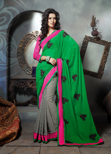 stunning entrance in bridal occasion saree