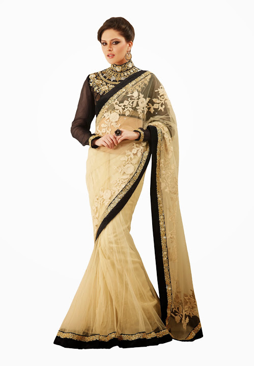 hot party wear saree