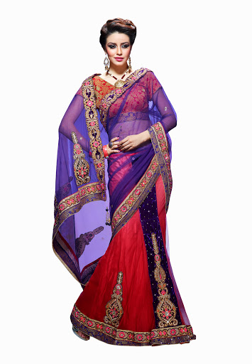 hot party wear saree