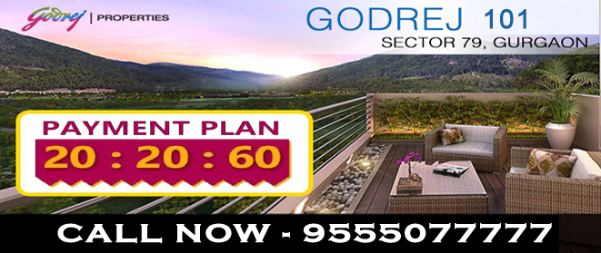 Godrej 101 Gurgaon @ 9555077777Real EstateApartments  For SaleGurgaonSushant Lok