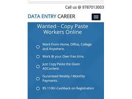 Best Online Jobs 2017 - Simple Data entry JobsJobsOther JobsAll Indiaother