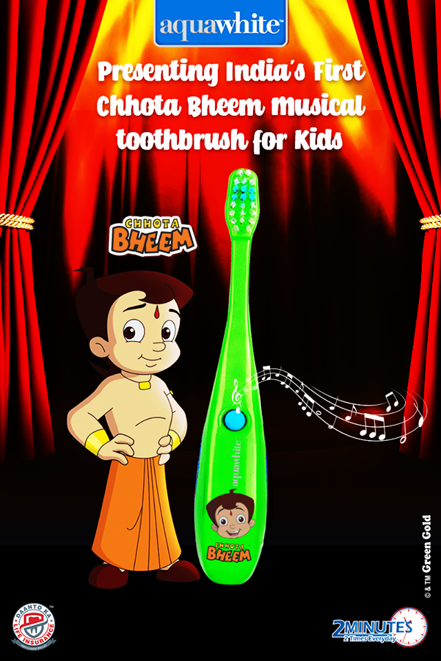 Aquawhite Chhota Bheem Kids Musical ToothbrushHealth and BeautyHealth Care ProductsSouth DelhiSarita Vihar