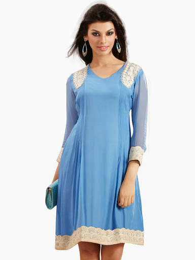 desiner pattern in kurti material