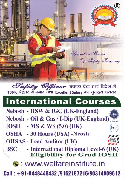 Safety Officer Course in IndiaEducation and LearningShort Term ProgramsAll Indiaother