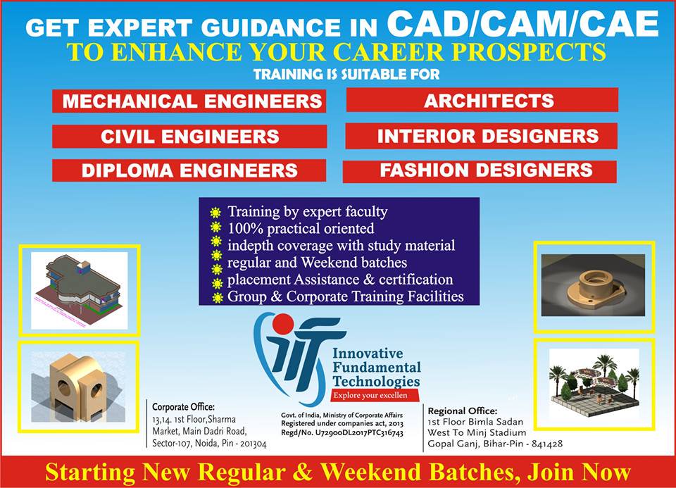 Admissions Open AutoCAD trainingEducation and LearningProfessional CoursesNoidaAghapur