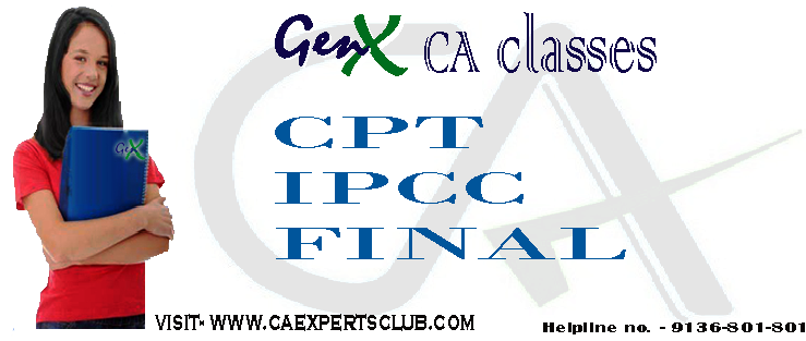 CA-IPCC-Final-Accounts Classes by CA Mukesh Sharma at Genx in Delhi.