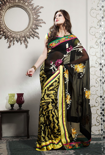 simple wedding saree