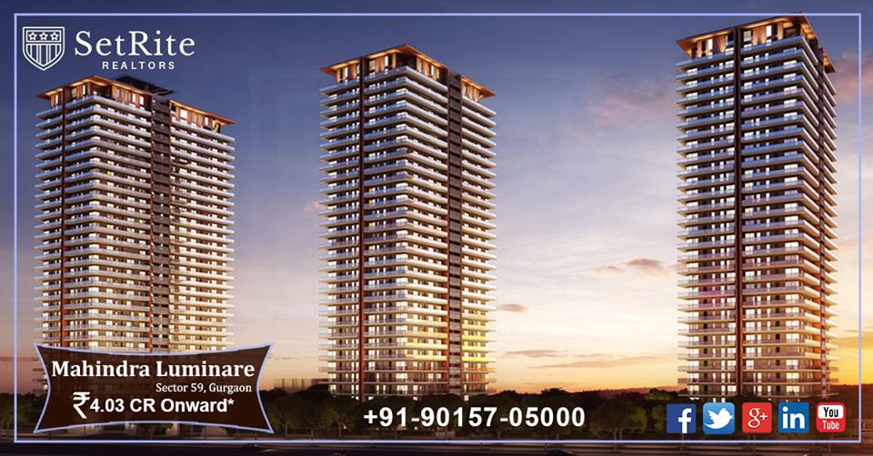 Mahindra Luminare Sector 59 Gurgaon 90157 05000Real EstateApartments  For SaleGurgaonIFFCO Chowk