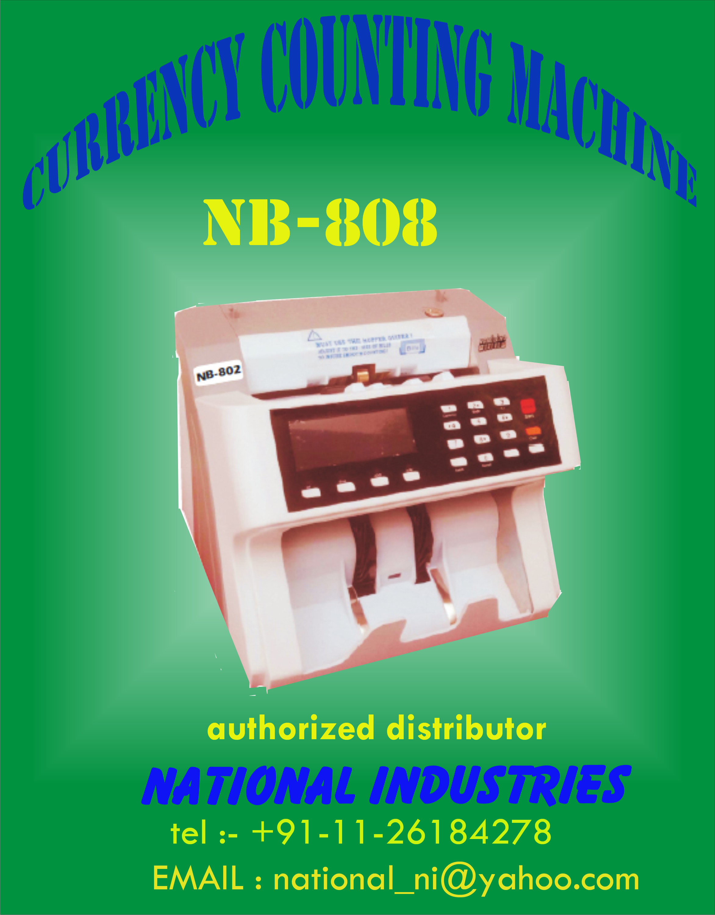 NB-808 currency counting machine with fake note detectorMachines EquipmentsIndustrial MachineryGurgaonIFFCO Chowk