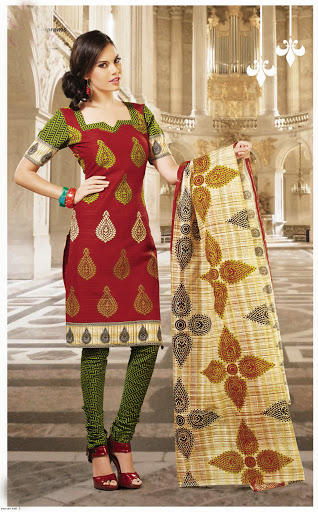 stunning pattern in dress material
