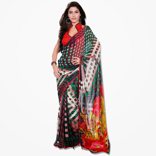 new pattern in saree
