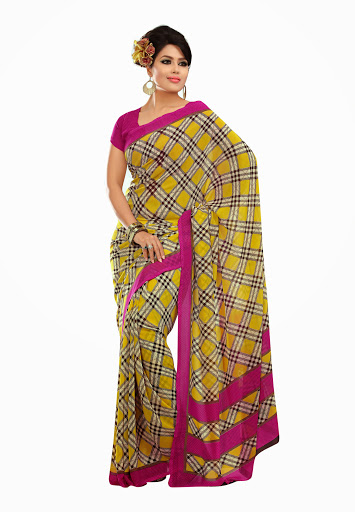 latest pattern in saree
