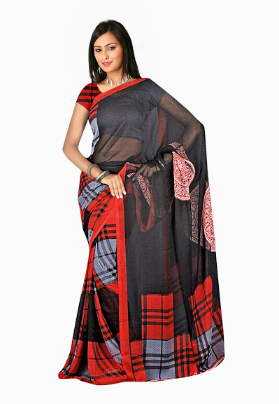 fency pattern in saree