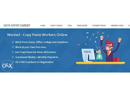 Online Copy Paste Jobs - Work form Home at your Free timeJobsPart Time TempsAll Indiaother