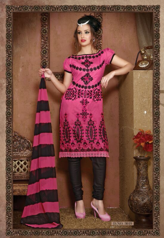 We Are Offering Pink Colored Churidar Suit