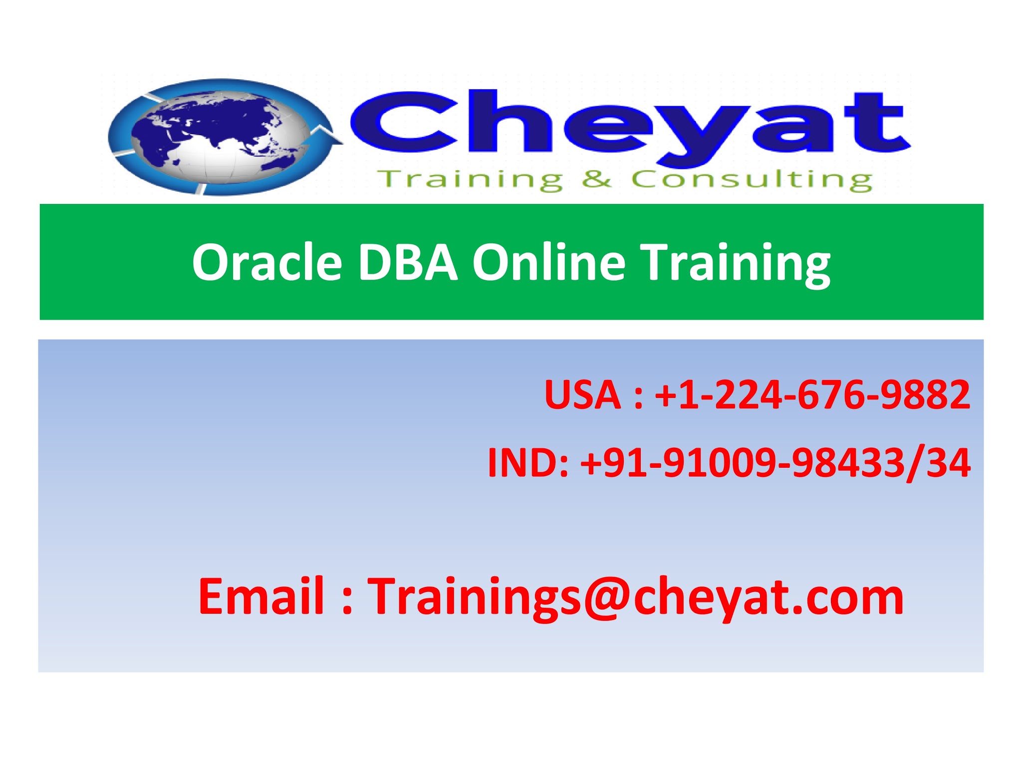 Oracle DBA Online TrainingEducation and LearningCoaching ClassesCentral DelhiChandni Chowk