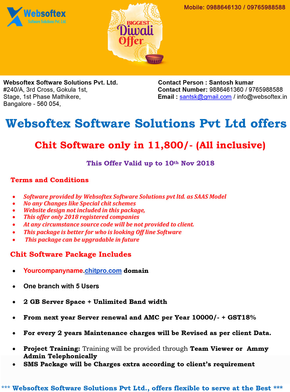 Chit Fund Software starting at 11800ServicesBusiness OffersWest DelhiUttam Nagar