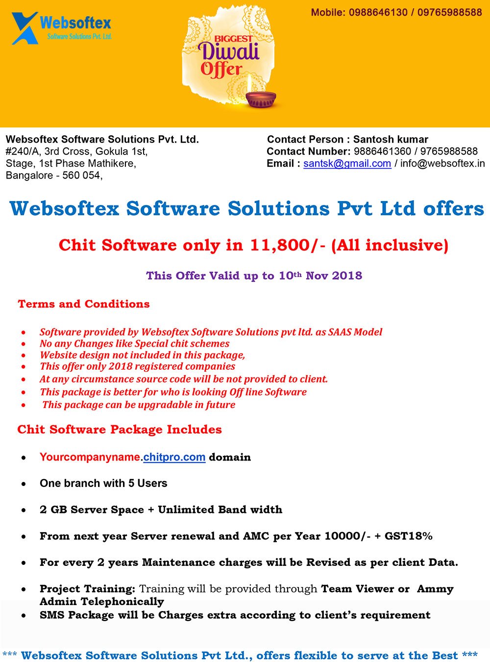 Chit Fund Software starting at 11800