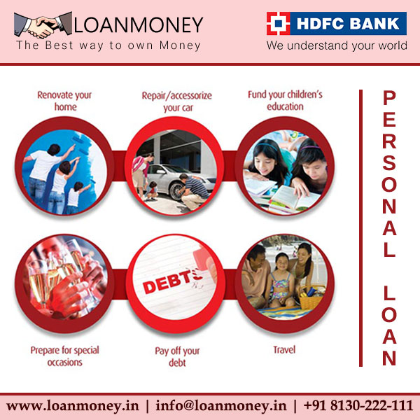 HDFC Bank Personal Loan through LoanMoneyLoans and FinancePersonal LoanSouth DelhiKalkaji
