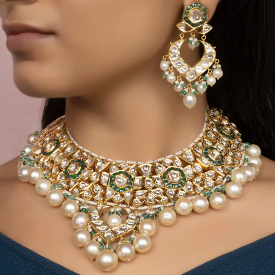 Polki Necklace Sets by Tyaani