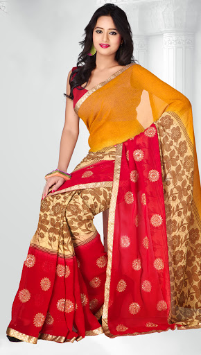 fency pattern in saree