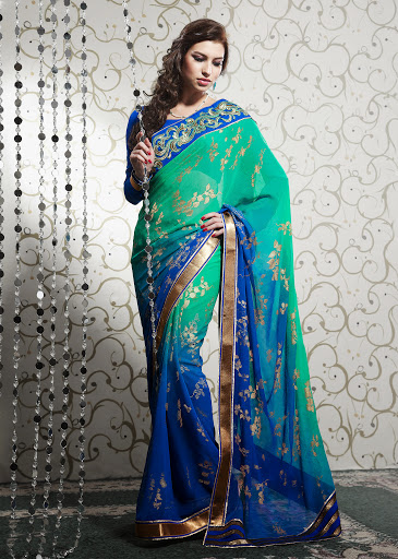 fency pattern in saree
