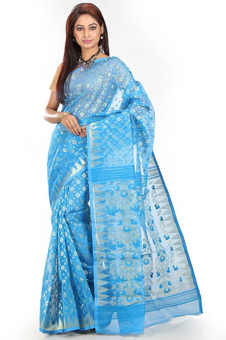 Buy Latest Jamdani Sarees Online from Mirraw
