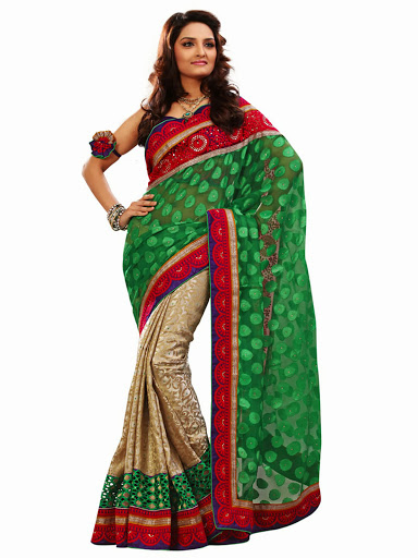 hot pattern in saree