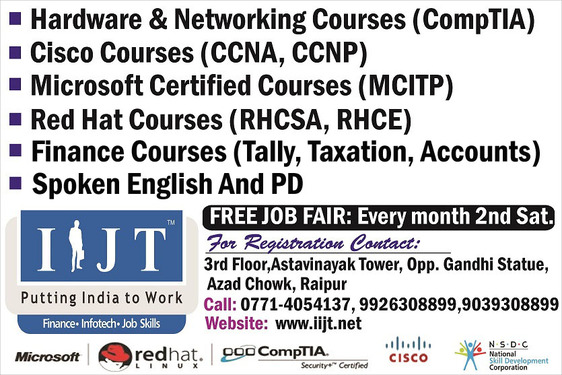 we are provinding all kind of hardware & networking / finance courses
