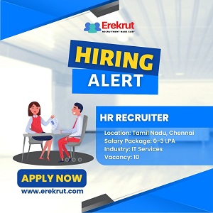 Hr Recruiter Job At Edutech It Consulting And Hr Services - Tamil Nadu-chennai