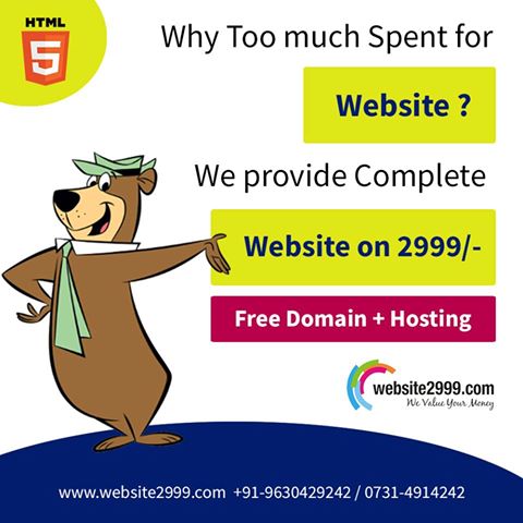 Cheap Website Design Company India, Website@2999, $79