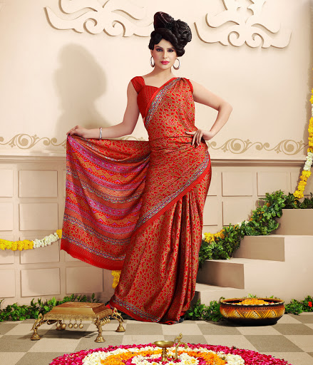 good pattern in saree