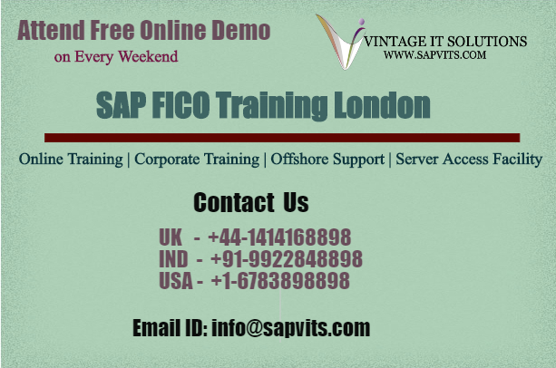 SAP FICO Training LondonEducation and LearningDistance Learning CoursesGurgaonPalam Vihar