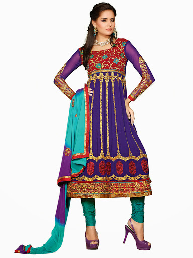 simple pattern dress material