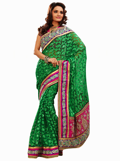 stylist pattern in saree
