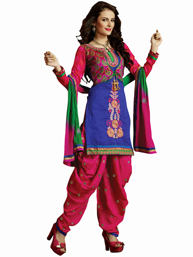 desiner pattern in dress material