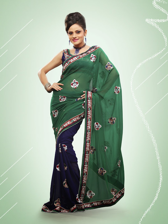 stunning entrance in bridal occasion saree