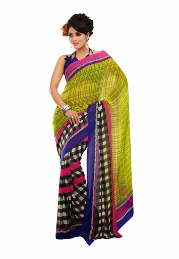 latest pattern in saree