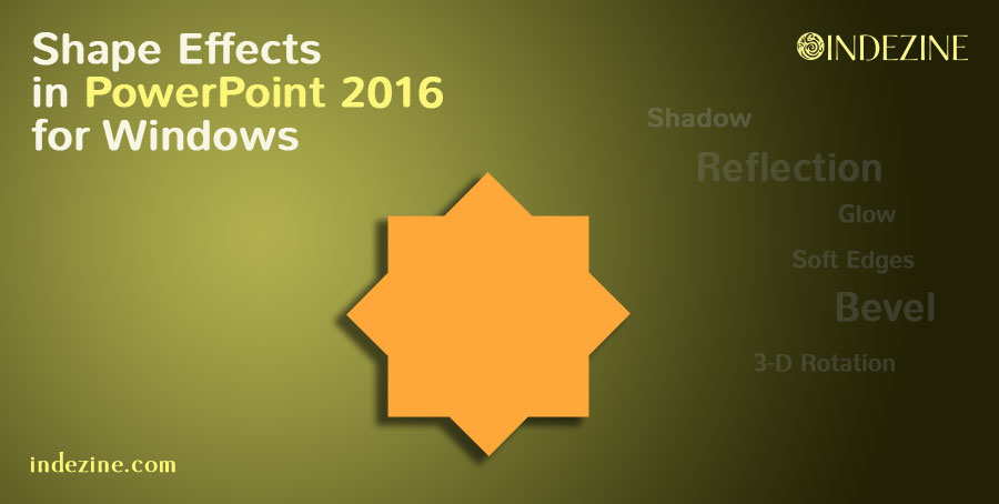 Shape effcts in PowerPoint2016 for WindowsEducation and LearningProfessional CoursesAll Indiaother