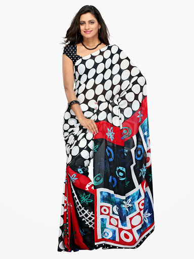 evening wear saree