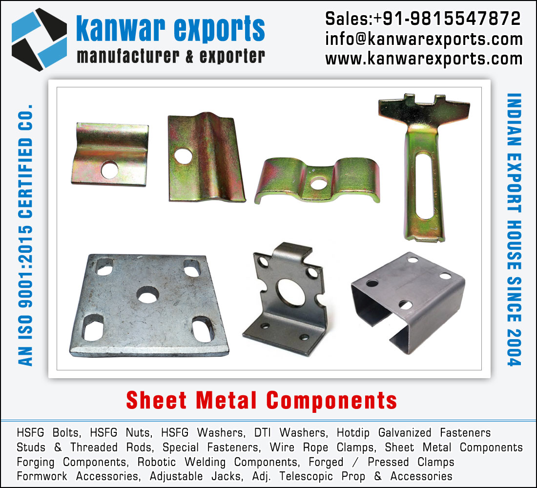 Wire Rope Clamps, Bulldog Clips, HSFG Bolts, HSFG Nuts, HSFG Washers, DTI Washers, Hotdip GalvanizedServicesAdvertising - DesignAll IndiaAirport