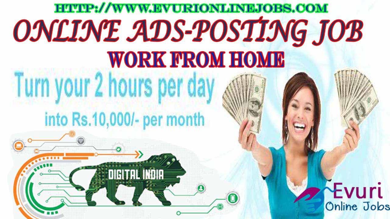 Ad Posting Work From Home JobJobsOther JobsNorth DelhiModel Town