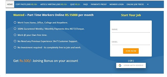We are Hiring - Earn Rs.15000/- Per month - Simple Copy Paste JobsJobsOther JobsAll Indiaother
